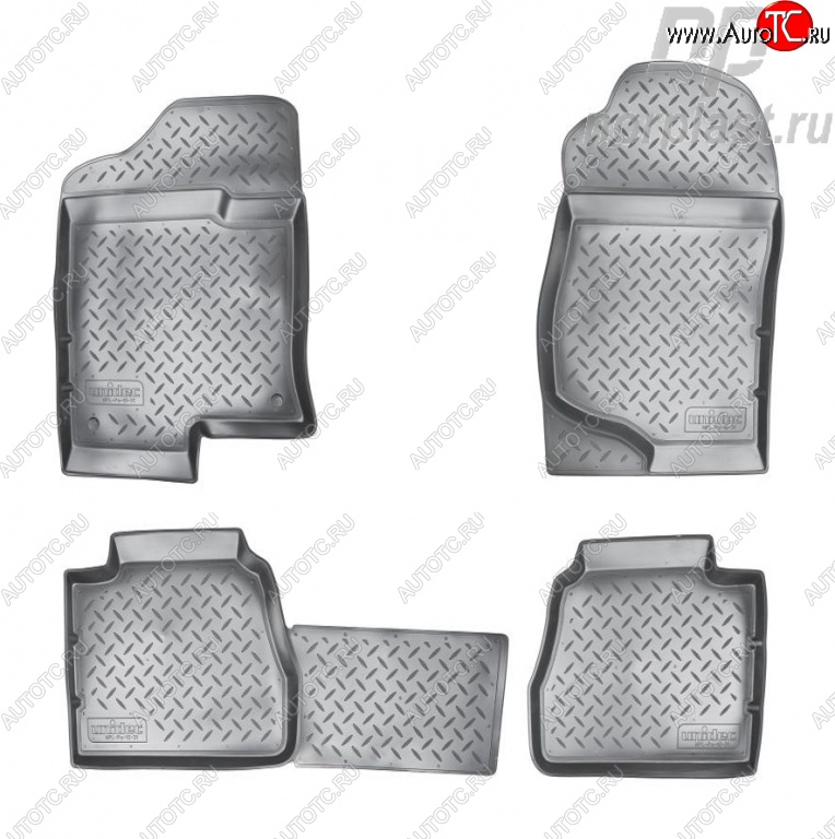 3 199 р. Комплект ковриков в салон Norplast Unidec Cadillac Escalade GMT926 джип 5 дв. короткая база (2006-2014) (Цвет: черный)  с доставкой в г. Пермь