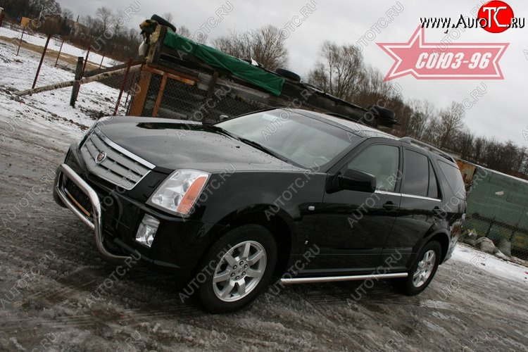 18 629 р. Решётка передняя мини d 60 низкая Cadillac SRX (2004-2009)  с доставкой в г. Пермь