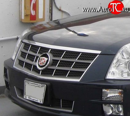 8 149 р. Решетка радиатора Standart Cadillac STS седан рестайлинг (2008-2012) (Неокрашенная)  с доставкой в г. Пермь