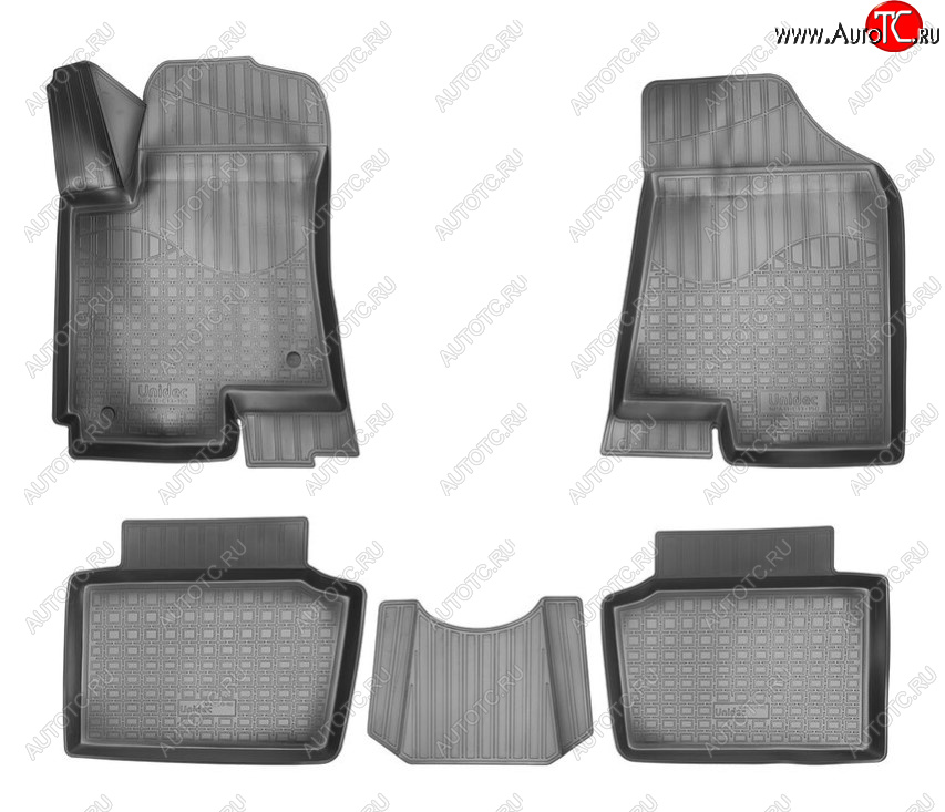 2 489 р. Комплект ковриков в салон Norplast Unidec Changan CS35 (2012-2021) (Цвет: черный)  с доставкой в г. Пермь