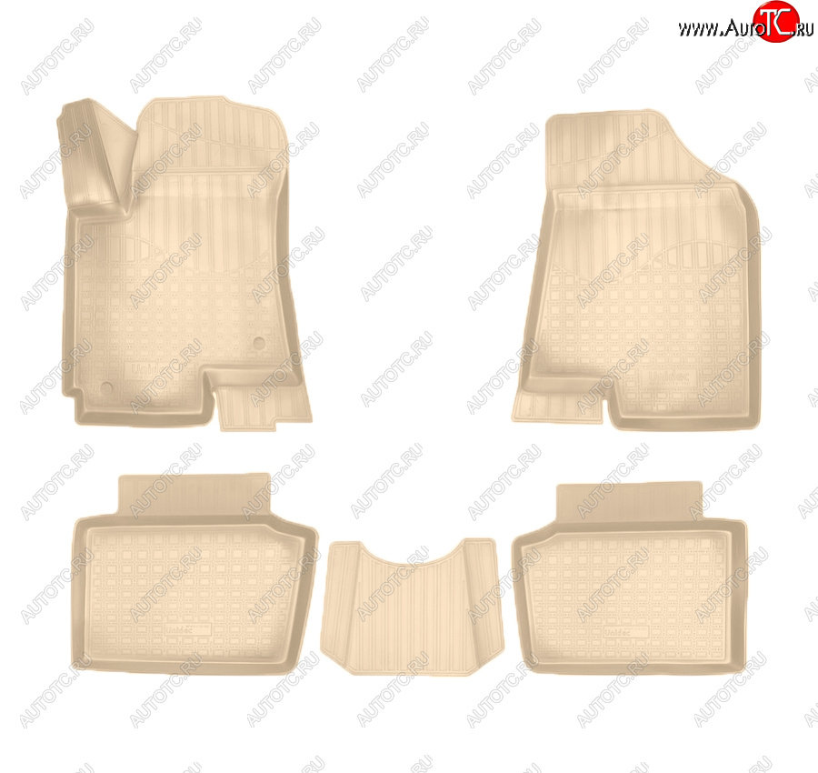 2 759 р. Коврики салона Norplast Unidec  Changan CS35 (2012-2021) (Цвет: бежевый)  с доставкой в г. Пермь