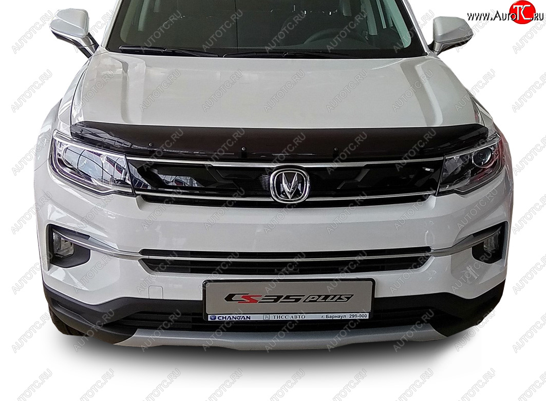 3 299 р. Дефлектор капота SIM  Changan CS35 Plus (2018-2022) дорестайлинг  с доставкой в г. Пермь