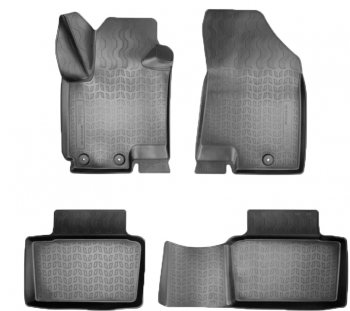 Коврики салонные Noplast (3D) Changan CS35 Plus (2018-2022) дорестайлинг (Черные)