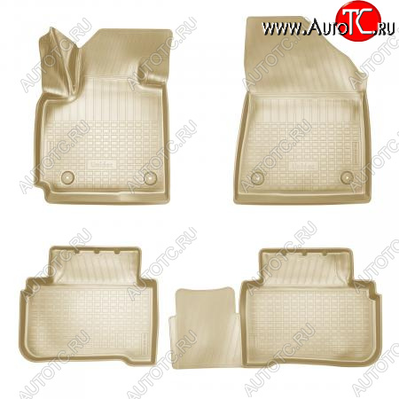 2 599 р. Коврики салона Unidec  Changan CS55 Plus (2021-2025) (Бежевые)  с доставкой в г. Пермь