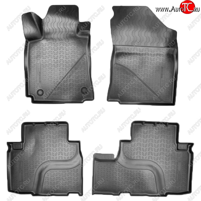 2 599 р. Коврики салонные Noplast (3D) Changan CS75 дорестайлинг (2013-2017) (Черные)  с доставкой в г. Пермь