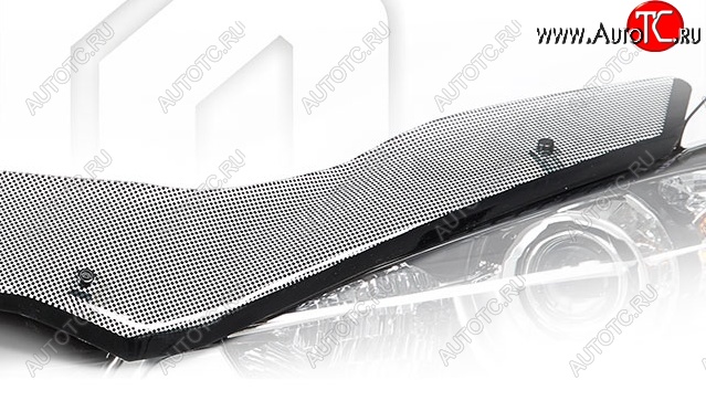 2 299 р. Дефлектор капота CA-Plastiс  Chery Amulet (Corda)  A15 (2003-2010) лифтбэк (Шелкография черная)  с доставкой в г. Пермь