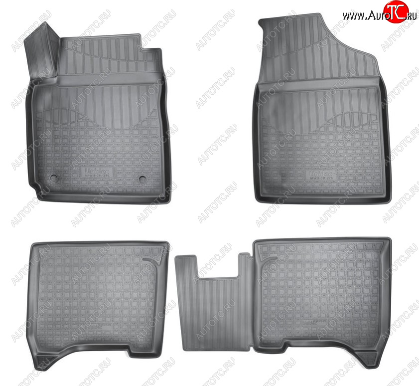 2 599 р. Комплект ковриков в салон Norplast Unidec  Chery Bonus 3  (A19) (2013-2016) седан (Цвет: черный)  с доставкой в г. Пермь