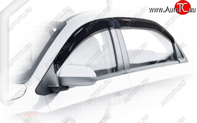 1 999 р. Дефлектора окон CA-Plastiс  Chery Bonus  (A13) (2011-2016) лифтбэк (Classic полупрозрачный)  с доставкой в г. Пермь