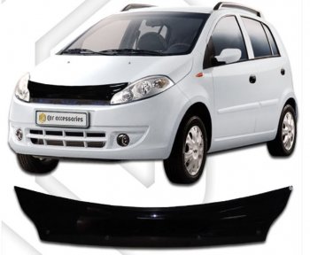 Дефлектор капота CA-Plastic Chery Kimo  A1 (2008-2014) хэтчбэк