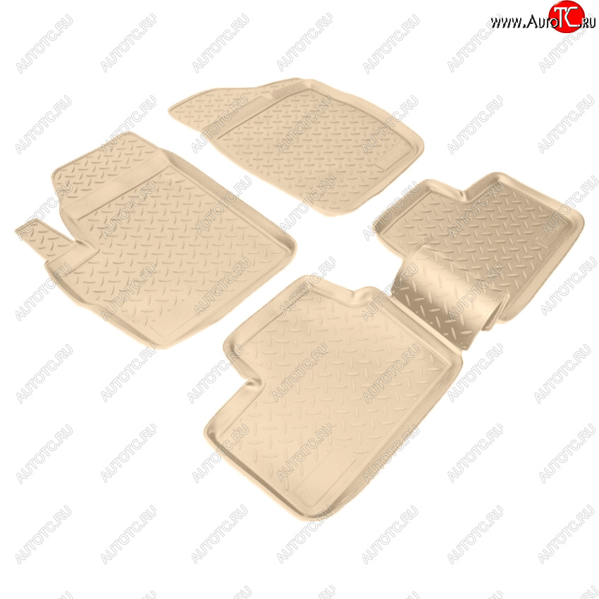 2 789 р. Коврики салона Norplast Unidec  Chery Kimo  A1 (2008-2014) хэтчбэк (Цвет: бежевый)  с доставкой в г. Пермь