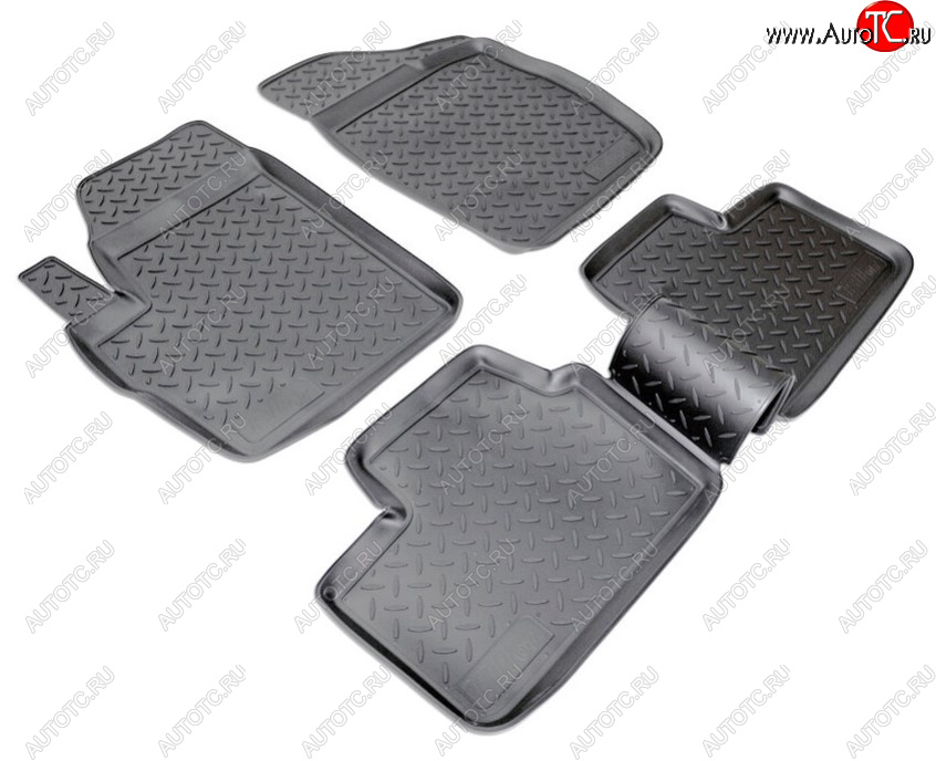 2 499 р. Комплект салонных ковриков Norplast  Chery Kimo  A1 (2008-2014) хэтчбэк (Цвет: черный)  с доставкой в г. Пермь