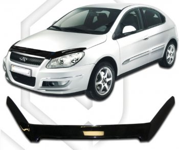 Дефлектор капота CA-Plastic Chery M11 A3 хэтчбэк (2008-2017)