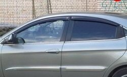 Комплект дефлекторов окон (ветровиков) 4 шт. (седан) Russtal Chery M11 A3 седан (2010-2016)