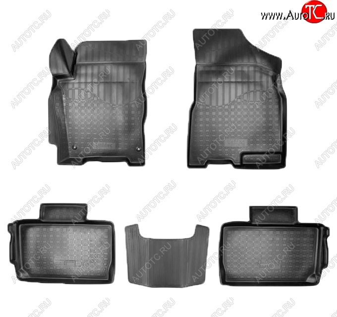 2 369 р. Коврики салонные Noplast (3D)  Chery Tiggo 2 (2017-2025) (Черные)  с доставкой в г. Пермь