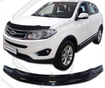 Дефлектор капота CA-Plastic Chery Tiggo 5  (T21) (2014-2020) дорестайлинг, рестайлинг
