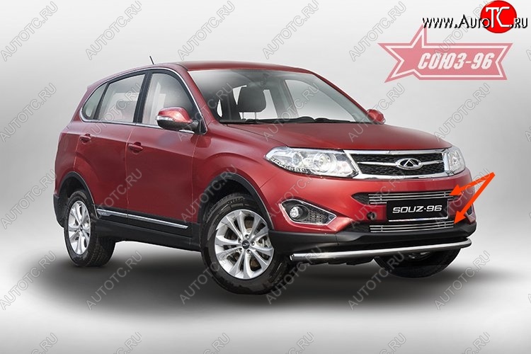 5 039 р. Декоративный элемент воздухозаборника Souz-96 (d10) Chery Tiggo 5 (T21) дорестайлинг (2014-2017)  с доставкой в г. Пермь