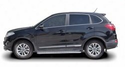 13 399 р. Широкая защита порогов Russtal Chery Tiggo 5 (T21) дорестайлинг (2014-2017) (Защита порогов с со скосами на торцах (вариант 1))  с доставкой в г. Пермь. Увеличить фотографию 2