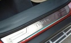 2 399 р. Внешние накладки на порожки автомобиля CT Chery Tiggo 5 (T21) дорестайлинг (2014-2017)  с доставкой в г. Пермь. Увеличить фотографию 3