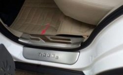 6 449 р. Внутренние накладки на порожки автомобиля СТ Chery Tiggo 5 (T21) дорестайлинг (2014-2017)  с доставкой в г. Пермь. Увеличить фотографию 2