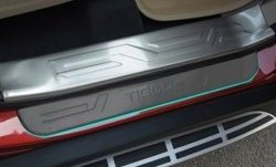 6 449 р. Внутренние накладки на порожки автомобиля СТ Chery Tiggo 5 (T21) дорестайлинг (2014-2017)  с доставкой в г. Пермь. Увеличить фотографию 3