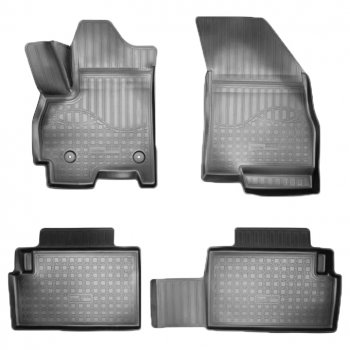 Коврики салонные Noplast (3D) Chery Tiggo 7 (2016-2020) (Черные)
