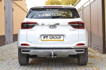 16 039 р. Фаркоп PT GROUP /съемный квадрат/ CHERY Tiggo 4 2021-/ Tiggo 4 Pro 2021-   Chery Tiggo 4 - Tiggo 4 Pro  с доставкой в г. Пермь. Увеличить фотографию 3