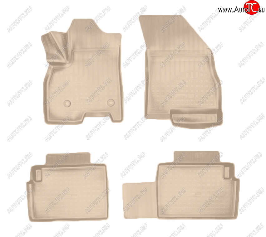 2 899 р. Коврики салона Norplast (Luxury и Elite)  Chery Tiggo 7 PRO (2019-2025) (Цвет: бежевый)  с доставкой в г. Пермь