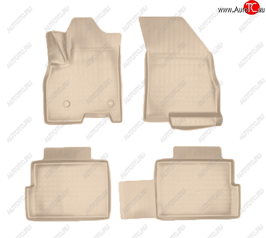 2 069 р. Коврики салона Norplast (Prestige)  Chery Tiggo 7 PRO (2019-2025) (Цвет: бежевый)  с доставкой в г. Пермь