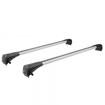 Багажник в сборе на низкие рейлинги LUX BRIDGE Chery Tiggo 7 PRO - Tiggo 8 PRO (серебро)