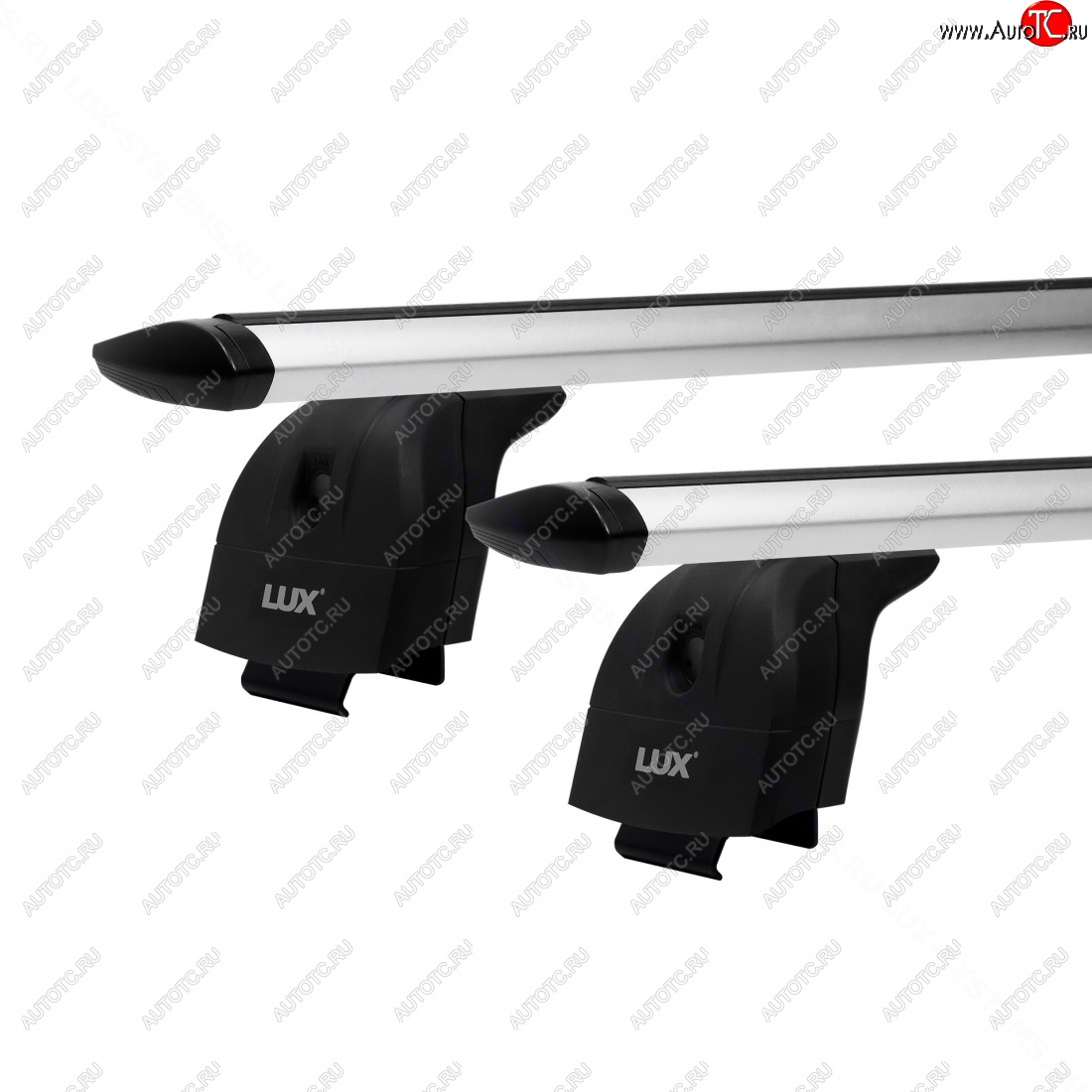 16 089 р. Багажник на крышу с низкими рейлингами сборе LUX  Chery Tiggo 7 PRO (2019-2025) (дуги аэро-трэвэл 110 см, без замка, серебро)  с доставкой в г. Пермь