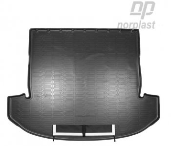 Коврик багажника Norplast (сложенный 3 ряд) Chery Tiggo 8  (T18) (2018-2025) дорестайлинг, рестайлинг (Черный, с погрузочным ковриком (фартуком))