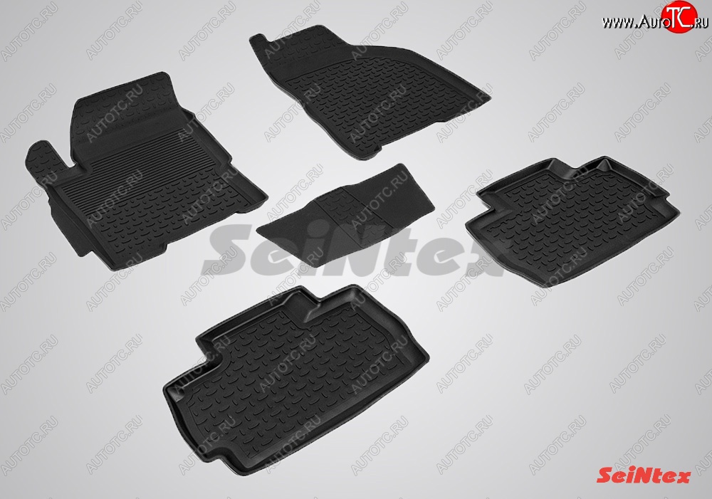 3 739 р. Износостойкие коврики в салон с высоким бортом SeiNtex Premium 4 шт. (резина) Chery Very (2011-2016)  с доставкой в г. Пермь