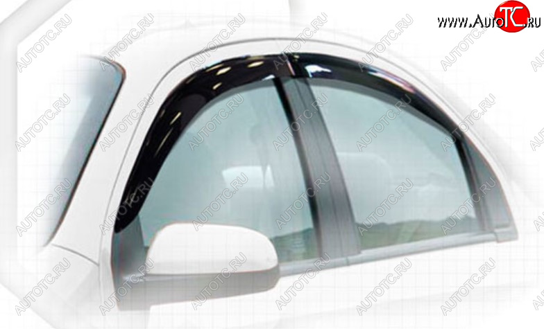 2 079 р. Дефлектора окон CA-Plastic  Chevrolet Nexia (2020-2022) седан (Classic полупрозрачный, Без хром молдинга)  с доставкой в г. Пермь