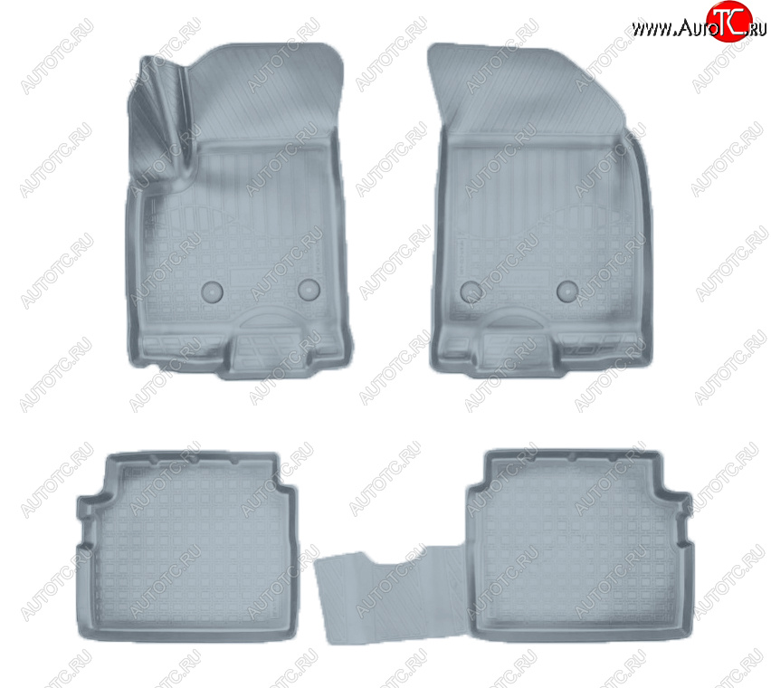 2 789 р. Коврики салона Norplast  Chevrolet Nexia (2020-2022), Ravon Nexia R3 (2016-2020) (Цвет: серый)  с доставкой в г. Пермь