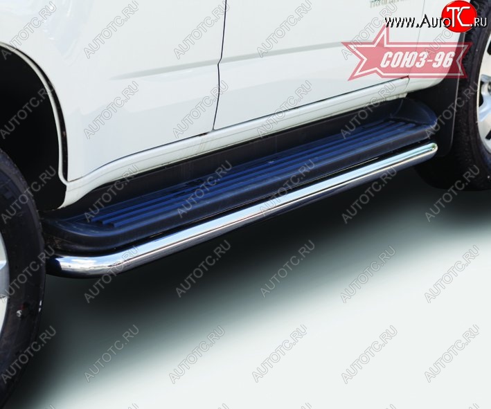 12 329 р. Защита штатных порогов Souz-96 (d60) Chevrolet Trailblazer GM800 дорестайлинг (2012-2016)  с доставкой в г. Пермь