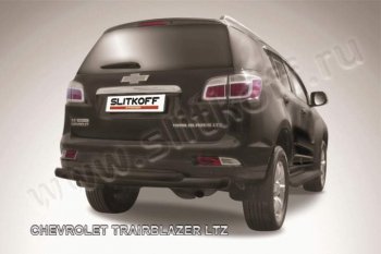 Защита заднего бампера из труб d76/d57 Slitkoff Chevrolet Trailblazer  GM800 (2012-2016) дорестайлинг