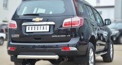 18 999 р. Одинарная защита заднего бампера из трубы диаметром 76 мм SLITKOFF  Chevrolet Trailblazer  GM800 (2012-2016) дорестайлинг  с доставкой в г. Пермь. Увеличить фотографию 4