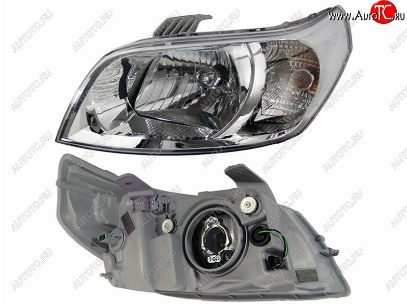3 699 р. Левая передняя фара SAT Chevrolet Aveo T250 хэтчбек 5 дв рестайлинг (2006-2011)  с доставкой в г. Пермь