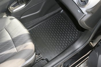 2 499 р. Коврики в салон (полиуретан) Element  Chevrolet Aveo T300 седан (2011-2015)  с доставкой в г. Пермь. Увеличить фотографию 2