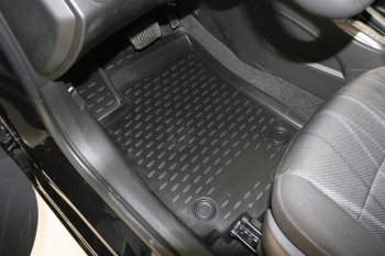 2 499 р. Коврики в салон (полиуретан) Element  Chevrolet Aveo T300 седан (2011-2015)  с доставкой в г. Пермь. Увеличить фотографию 3