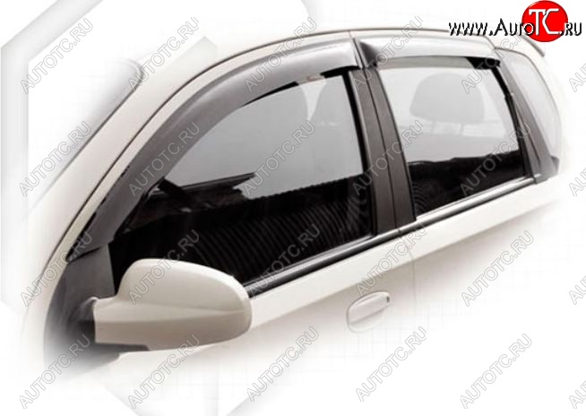 1 999 р. Дефлектора окон CA-Plastiс  Chevrolet Aveo  T200 (2002-2008) хэтчбек 5 дв (Classic полупрозрачный, Без хром.молдинга)  с доставкой в г. Пермь