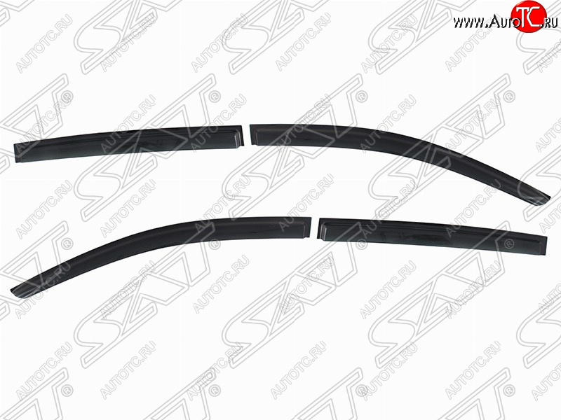 1 379 р. Дефлектора окон SAT (комплект)  Chevrolet Aveo  T300 (2011-2015) хэтчбек  с доставкой в г. Пермь