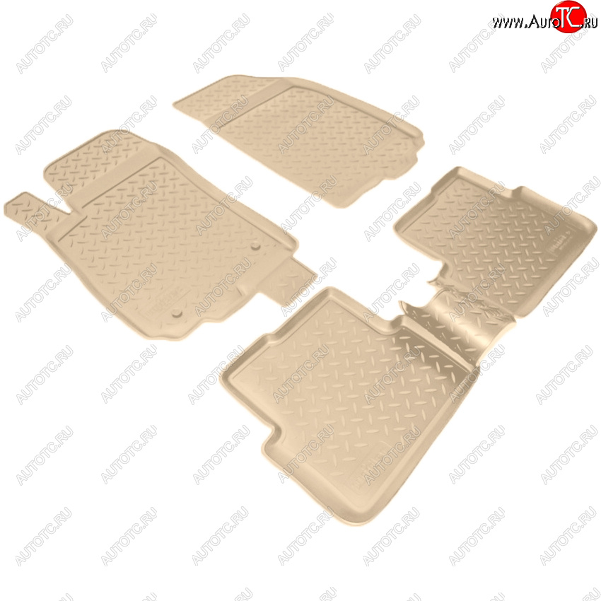 2 899 р. Коврики салона Norplast Unidec  Chevrolet Aveo  T300 (2011-2015) седан, хэтчбек (Цвет: бежевый)  с доставкой в г. Пермь