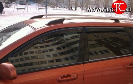 999 р. Комплект дефлекторов окон (ветровиков) 4 шт. (рестайлинг) Russtal Chevrolet Aveo T200 хэтчбек 5 дв (2002-2008)  с доставкой в г. Пермь