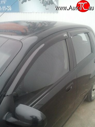 999 р. Комплект дефлекторов окон (ветровиков) 4 шт. (5 дв.) Russtal Chevrolet Aveo T200 хэтчбек 5 дв (2002-2008)  с доставкой в г. Пермь