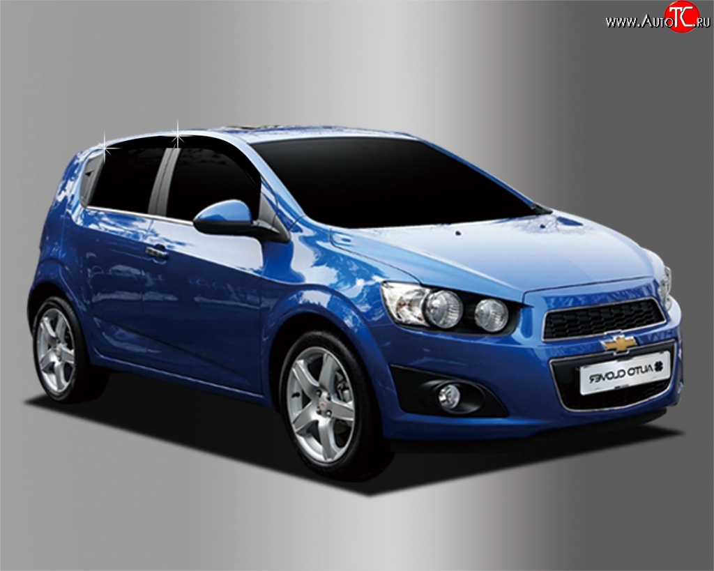 1 099 р. Дефлектора окон Avtoclover Chevrolet Aveo T300 хэтчбек (2011-2015)  с доставкой в г. Пермь