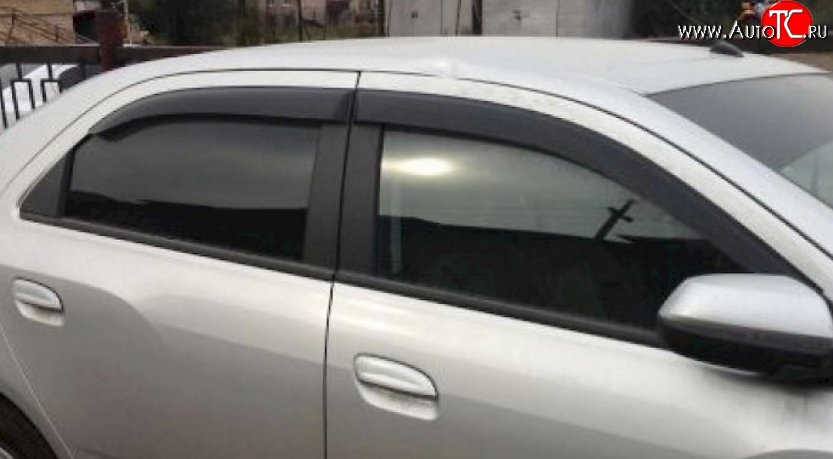 999 р. Комплект дефлекторов окон (ветровиков) 4 шт. (рестайлинг) Russtal Chevrolet Aveo T200 седан (2003-2008)  с доставкой в г. Пермь
