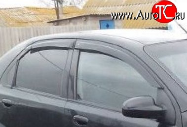 999 р. Комплект дефлекторов окон (ветровиков) 4 шт. Russtal Chevrolet Aveo T200 седан (2003-2008)  с доставкой в г. Пермь
