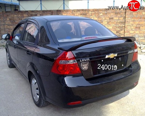 5 199 р. Спойлер M-VRS Chevrolet Aveo T200 седан (2003-2008) (Неокрашенный)  с доставкой в г. Пермь