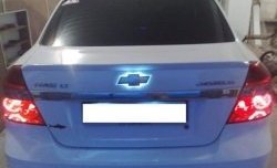 3 499 р. Лип спойлер CT Chevrolet Aveo T200 седан (2003-2008) (Неокрашенный)  с доставкой в г. Пермь. Увеличить фотографию 3